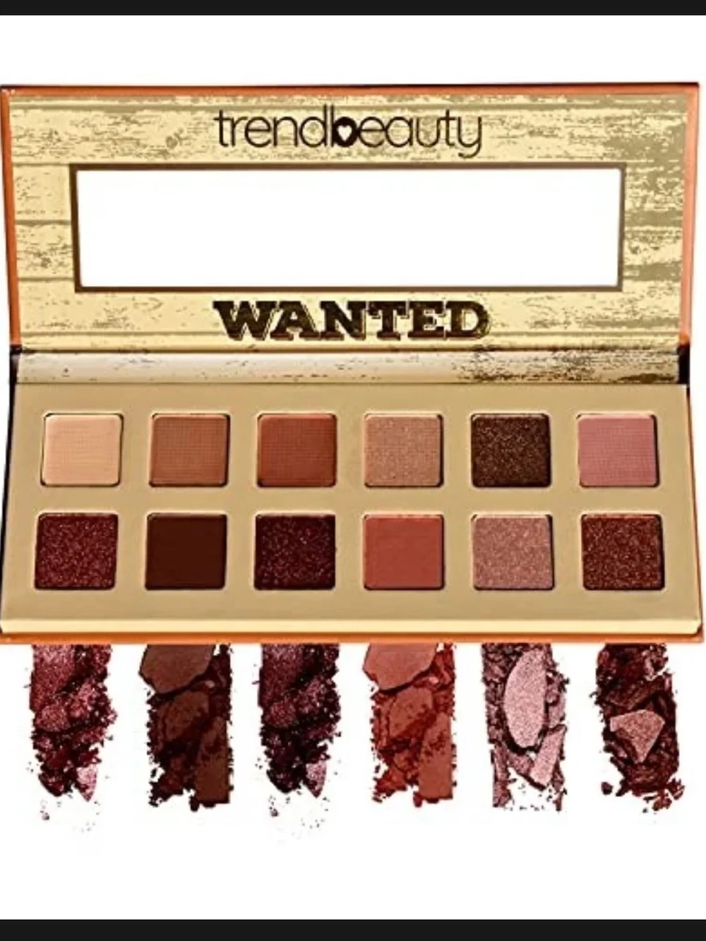 Wanted 12-Color Eyeshadow Palette — Warm Browns & Rose Tones